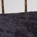 Fauteuil art déco acier doré et assise tissu noir Zelli - Photo n°2
