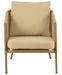 Fauteuil avec coussin aluminium beige Marka - Photo n°2