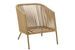 Fauteuil avec coussin aluminium beige Marka - Photo n°9