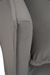 Fauteuil avec coussins tissu gris et bois massif clair Omani - Photo n°6