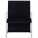 Fauteuil avec pieds en chrome Noir Velours - Photo n°4