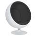 Fauteuil Ball Chair en cachemire et fibre de verre KOPA - Photo n°1
