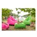 Fauteuil bas polyester rose Veeda - Photo n°2