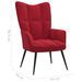 Fauteuil bergère Rouge bordeaux Velours - Photo n°7