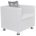 Fauteuil Blanc Similicuir 3 - Photo n°2