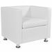 Fauteuil Blanc Similicuir 3 - Photo n°4