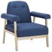 Fauteuil Bleu Tissu 3 - Photo n°1
