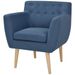 Fauteuil Bleu Tissu - Photo n°1