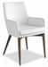 Fauteuil bois noyer et simili cuir Orna - Lot de 2 - Photo n°1