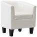 Fauteuil cabriolet Blanc Similicuir - Photo n°1
