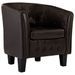 Fauteuil cabriolet Marron Similicuir - Photo n°1