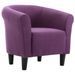 Fauteuil cabriolet violet Tissu Kenzy - Photo n°1