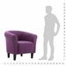 Fauteuil cabriolet violet Tissu Kenzy - Photo n°5