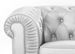 Fauteuil Chesterfield simili argent Elegance - Photo n°2