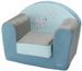 Fauteuil Club avec housse déhoussable bleu gris Flocon l'ourson - Photo n°1