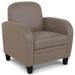 Fauteuil club taupe Mido - Photo n°2