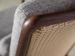 Fauteuil contemporain noyer massif et tissu beige Nouma - Photo n°3