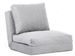Fauteuil convertible multipositions velours Talya - Photo n°7