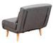Fauteuil convertible tissu multipositions Relika - Photo n°5