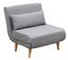 Fauteuil convertible tissu multipositions Relika - Photo n°1