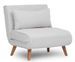 Fauteuil convertible tissu RELIKA - 1 ou 2 places - Photo n°1