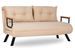 Fauteuil convertible tissu SYLVANO - 1 ou 2 places - Photo n°1