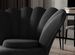 Fauteuil coquillage velours anthracite Skidra - Photo n°3