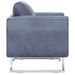 Fauteuil cube Gris Similicuir daim - Photo n°5