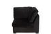 Fauteuil d'angle velours et bois noir Vero - Photo n°5