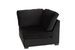 Fauteuil d'angle velours et bois noir Vero - Photo n°6