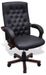 Fauteuil de bureau avec accoudoirs similicuir et pied noir Konor - Photo n°1