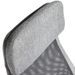 Fauteuil de bureau réglable tissu et pieds en acier gris Nialo - Photo n°9