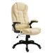 Fauteuil de bureau simili cuir beige Grease - Photo n°1