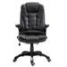 Fauteuil de bureau simili cuir noir Grease - Photo n°2