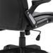 Fauteuil de bureau simili cuir noir Grease - Photo n°6