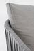 Fauteuil de jardin aluminium blanc et tressage de cordes gris taupe Flora - Photo n°6