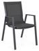 Fauteuil de jardin en aluminium anthracite Paga - Lot de 6 - Photo n°1