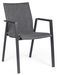 Fauteuil de jardin en aluminium anthracite Tim - Lot de 4 - Photo n°1