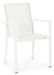 Fauteuil de jardin en aluminium blanc Koni - Lot de 4 - Photo n°1