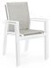 Fauteuil de jardin en aluminium blanc Loki - Lot de 6 - Photo n°3