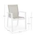 Fauteuil de jardin en aluminium blanc Loki - Lot de 6 - Photo n°8