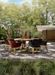 Fauteuil de jardin en tressage anthracite et pieds en bois de teck Kanty - Lot de 2 - Photo n°5