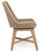 Fauteuil de jardin en tressage beige et pieds en bois de teck Peria - Lot de 2 - Photo n°3