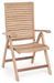 Fauteuil de jardin inclinable en bois teck naturel Marina - Photo n°1