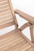 Fauteuil de jardin inclinable en bois teck naturel Marina - Photo n°5