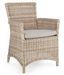 Fauteuil de jardin tressages fibres synthétiques beige Guliver - Photo n°1