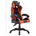 Fauteuil de jeux vidéo avec LED RVB Orange et noir Similicuir 2 - Photo n°11