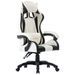 Fauteuil de jeux vidéo Blanc Similicuir 2 - Photo n°1