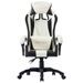 Fauteuil de jeux vidéo Blanc Similicuir 2 - Photo n°2