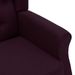 Fauteuil de massage avec repose-pied Violet Tissu - Photo n°7